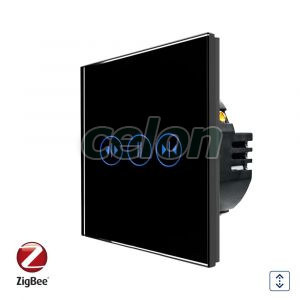 Intrerupator Rulouri cu Touch din Sticla LUXION, Protocol Zigbee Tuya, Prize - Intrerupatoare, Luxion, Luxion