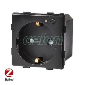 Luxion Priza inteligenta pentru perete Zigbee Tuya Negru, Prize - Intrerupatoare, Luxion, Luxion