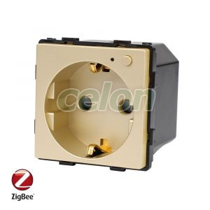 Modul Priza Inteligenta cu Protocol Zigbee si Monitorizare Consum, Fara Rama Din Sticla LUXION, Prize - Intrerupatoare, Luxion, Luxion