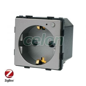 Luxion Priza inteligenta pentru perete Zigbee Tuya Gri, Prize - Intrerupatoare, Luxion, Luxion