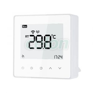 Termostat Wi-Fi Luxion TP608RFW cu receiver pentru centrala termica pe gaz sau electrica, Smart, Programari, Control aplicatie, Prize - Intrerupatoare, Luxion, Luxion