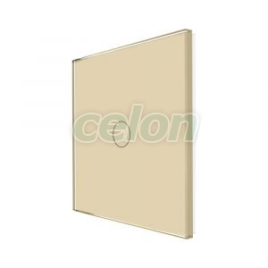 Luxion Panou Intrerupator Simplu cu Touch Din Sticla Auriu, Prize - Intrerupatoare, Luxion, Luxion