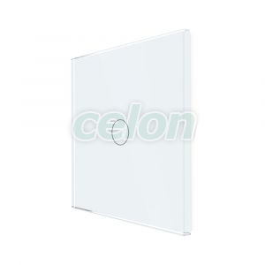 Luxion Panou Intrerupator Simplu cu Touch Din Sticla Alb, Prize - Intrerupatoare, Luxion, Luxion