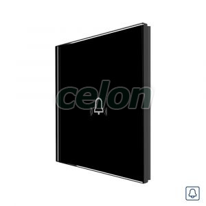 Luxion Panou Buton de Sonerie cu Touch din Sticla Negru, Prize - Intrerupatoare, Luxion, Luxion
