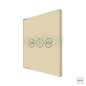 Luxion Panou Intrerupator Jaluzele cu Touch din Sticla Auriu, Prize - Intrerupatoare, Luxion, Luxion