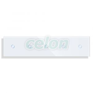 Panou 5 Intrerupatoare Simple cu Touch din Sticla LUXION, Prize - Intrerupatoare, Luxion, Luxion