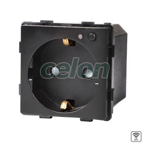 Luxion Priza inteligenta pentru perete WIFI cu monitorizare -16A WIFI Negru, Prize - Intrerupatoare, Luxion, Luxion