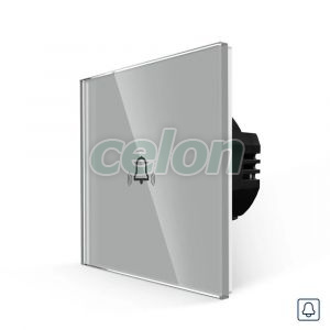 Buton Sonerie cu Touch, cu Revenire, din Sticla LUXION, Prize - Intrerupatoare, Luxion, Luxion