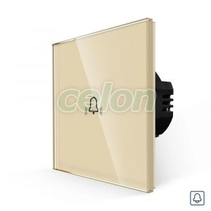 Buton Sonerie cu Touch, cu Revenire, din Sticla LUXION, Prize - Intrerupatoare, Luxion, Luxion