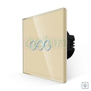 Intrerupator Simplu cu Variator cu Touch din Sticla LUXION, Prize - Intrerupatoare, Luxion, Luxion