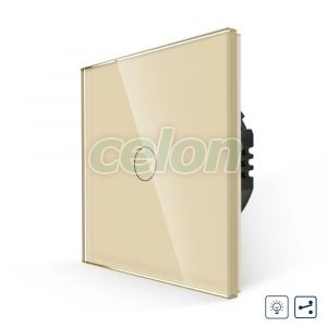 Intrerupator Simplu cu Variator Cap Scara / Cruce cu Touch din Sticla LUXION, Prize - Intrerupatoare, Luxion, Luxion