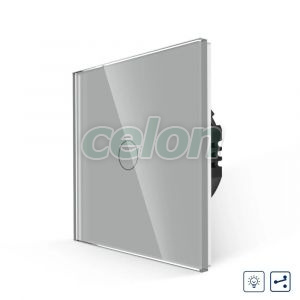 Intrerupator Simplu cu Variator Cap Scara / Cruce cu Touch din Sticla LUXION, Prize - Intrerupatoare, Luxion, Luxion