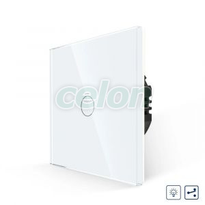 Intrerupator Simplu cu Variator Cap Scara / Cruce cu Touch din Sticla LUXION, Prize - Intrerupatoare, Luxion, Luxion