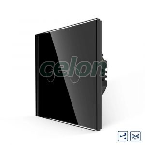 Intrerupator Dublu Cap Scara cu Touch din Sticla LUXION, RF433, Prize - Intrerupatoare, Luxion, Luxion