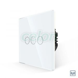 Intrerupator Triplu RF433 cu Touch din Sticla LUXION, Prize - Intrerupatoare, Luxion, Luxion