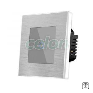 Intrerupator Simplu Wi-Fi cu Touch din Sticla si Rama de Aluminiu LUXION, Prize - Intrerupatoare, Luxion, Luxion