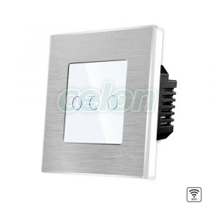Intrerupator Triplu Wi-Fi cu Touch din Sticla si Rama de Aluminiu LUXION, Prize - Intrerupatoare, Luxion, Luxion
