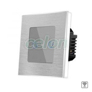Intrerupator Dublu Wi-Fi cu Touch din Sticla si Rama de Aluminiu LUXION, Prize - Intrerupatoare, Luxion, Luxion