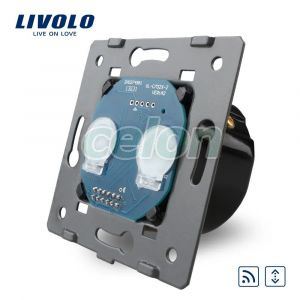 Modul intrerupator draperie wireless cu touch LIVOLO, Prize - Intrerupatoare, Livolo, Livolo