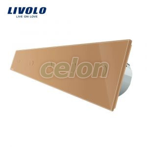 Intrerupator LIVOLO cu touch din sticla cu 5 intrerupatoare simple, Prize - Intrerupatoare, Livolo, Livolo