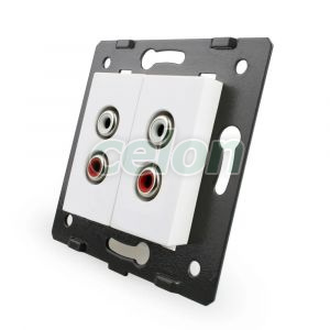 Priza dubla audio Livolo, Prize - Intrerupatoare, Livolo, Livolo