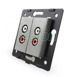 Priza dubla audio Livolo, Prize - Intrerupatoare, Livolo, Livolo