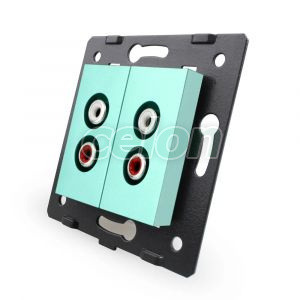 Priza dubla audio Livolo, Prize - Intrerupatoare, Livolo, Livolo