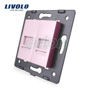 Priza dubla internet Livolo, Prize - Intrerupatoare, Livolo, Livolo