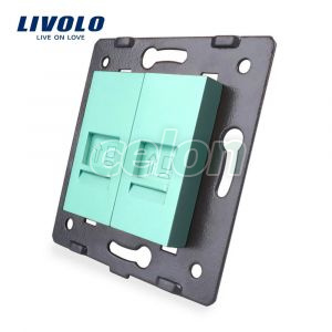 Priza dubla internet Livolo, Prize - Intrerupatoare, Livolo, Livolo