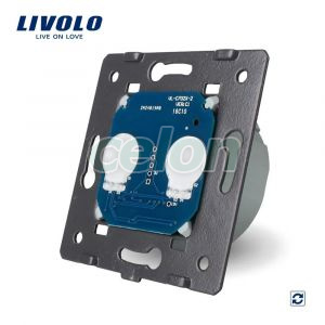 Modul intrerupator cu revenire (reset) dublu cu touch LIVOLO, Prize - Intrerupatoare, Livolo, Livolo