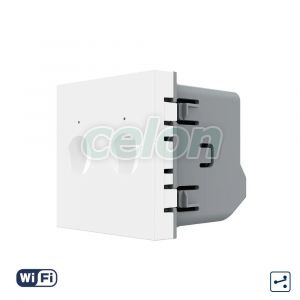Modul Intrerupator Dublu Cap Scara / Cruce Wi-Fi cu Touch LIVOLO – Serie Noua, Alb, Prize - Intrerupatoare, Livolo, Livolo