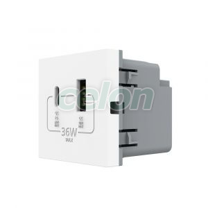 Modul Priza USB-A + USB-C LIVOLO – Serie Noua, Prize - Intrerupatoare, Livolo, Livolo