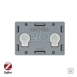 Modul intrerupator cu variator dublu cu touch Livolo, protocol ZigBee, standard Italian, Prize - Intrerupatoare, Livolo, Livolo