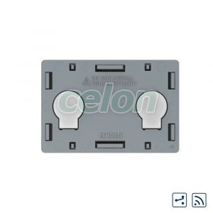 Modul intrerupator dublu cap scara / cruce wireless cu touch Livolo, standard Italian, Prize - Intrerupatoare, Livolo, Livolo