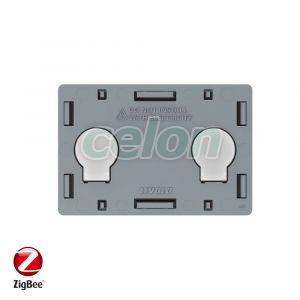 Modul intrerupator dublu cu touch Livolo, protocol ZigBee, standard Italian, Prize - Intrerupatoare, Livolo, Livolo