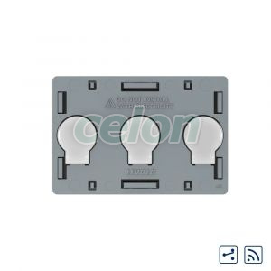 Modul intrerupator triplu cap scara / cruce wireless cu touch Livolo, standard Italian, Prize - Intrerupatoare, Livolo, Livolo
