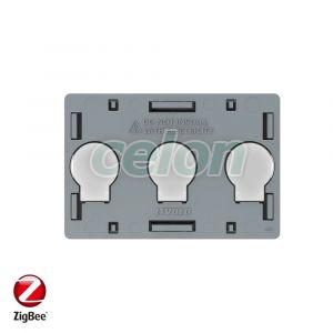 Modul intrerupator triplu cu touch Livolo, protocol ZigBee, standard Italian, Prize - Intrerupatoare, Livolo, Livolo