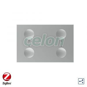 Modul intrerupator cvadruplu cap scara / cap cruce cu touch Livolo, protocol ZigBee, standard Italian, Serie noua, Prize - Intrerupatoare, Livolo, Livolo