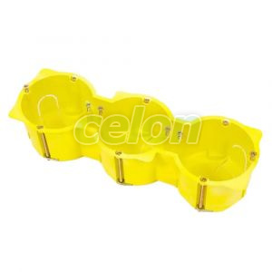 Doza intrerupator pentru rigips tripla COURBI, Prize - Intrerupatoare, Livolo, Livolo