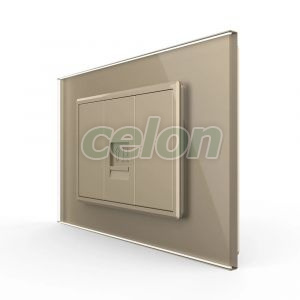 Priza internet Livolo cu rama din sticla - standard italian, Prize - Intrerupatoare, Livolo, Livolo