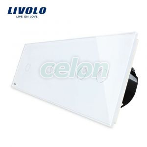 Intrerupator cu touch simplu+simplu+dublu LIVOLO din sticla, Prize - Intrerupatoare, Livolo, Livolo