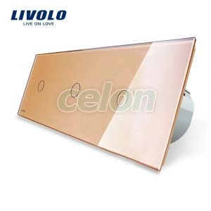 Intrerupator triplu cu touch Livolo din sticla, Prize - Intrerupatoare, Livolo, Livolo