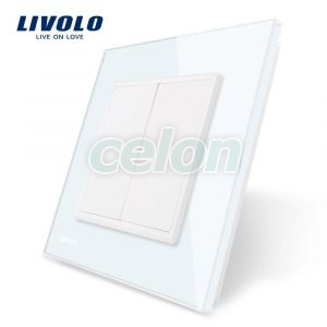 Priza blank/goala Livolo cu rama din sticla, Prize - Intrerupatoare, Livolo, Livolo