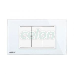 Priza blank - goala Livolo cu rama din sticla - standard italian, Prize - Intrerupatoare, Livolo, Livolo