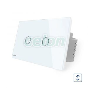 Intrerupator cu touch pentru draperie Livolo din sticla, Standard italian, Prize - Intrerupatoare, Livolo, Livolo