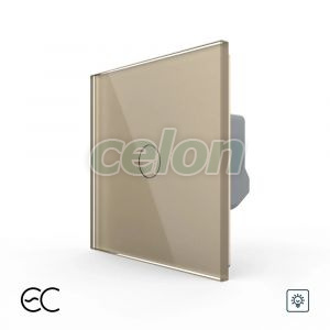 Intrerupator Simplu cu Variator si Touch LIVOLO din Sticla - Protocol ZigBee EC, Prize - Intrerupatoare, Livolo, Livolo