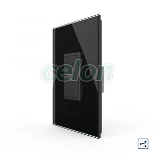 Intrerupator Simplu Cap Scara / Cruce cu Touch Livolo cu Rama Din Sticla 1M - Serie Noua, Prize - Intrerupatoare, Livolo, Livolo