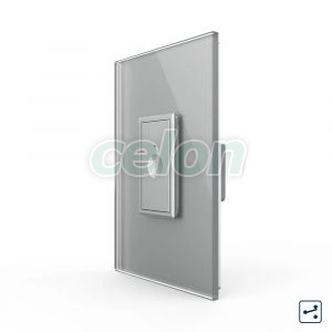Intrerupator Simplu Cap Scara / Cruce cu Touch Livolo cu Rama Din Sticla 1M - Serie Noua, Prize - Intrerupatoare, Livolo, Livolo