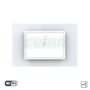 Intrerupator Simplu Cap Scara / Cruce Wi-Fi cu Touch LIVOLO cu Rama din Sticla, standard italian – Serie Noua, Prize - Intrerupatoare, Livolo, Livolo