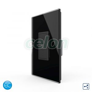 Intrerupator Simplu Cap Scara / Cruce cu Touch Livolo cu Rama Din Sticla 1M, Zigbee EC - Serie Noua, Prize - Intrerupatoare, Livolo, Livolo